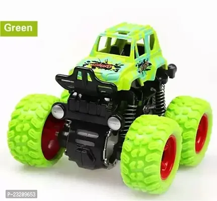 Littlewish Mini Off-Road Vehicle Inertia Car Monster Truck Children Dump Truck Stunt Car (Multicolor, Pack Of 1)-thumb0