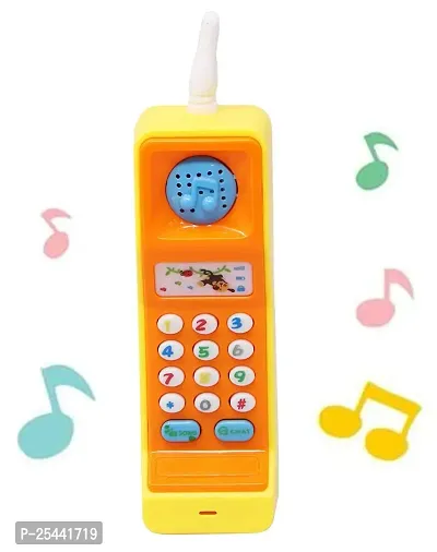 Musical Mobile Phone Toy for Kids Cellphone Telephone Toys Music with Light  Sound Toys for Babies - Multicolor-thumb2