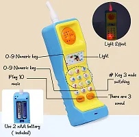 Musical Mobile Phone Toy for Kids Cellphone Telephone Toys Music with Light  Sound Toys for Babies - Multicolor-thumb2