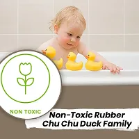 Littelwish Inflatable 2 Feet Baby Bath Tub with Chu Chu Sound Squeeze Duck Family Bath Toy Set (2 FEET  Duck)-thumb3