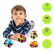 Littelwish unbreakable friction car wit unbreakable train engine set of 2(Multicolor)-thumb3