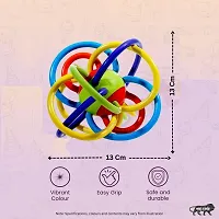 Littelwish  Sensory Baby Teether Tube Ball Loopi Toy Sensory Teething Toys for Babies Baby teether, Soothe Teething with Rattle 3-12 Months-thumb4