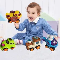 Littelwish Unbreakable Friction Toy Vehicle Set,4 cars Toys |1 robot car Friction Toy for Kids (Set of5)(Random Color)-thumb3