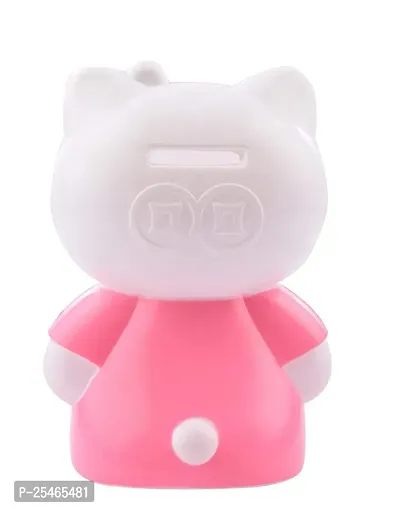 Littelwish Cute Cartoon Character Small Coin Box Piggy Bank Money Saving Bank for Kids(Hello Kitty)-thumb2