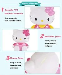 Littelwish Cute Cartoon Character Small Coin Box Piggy Bank Money Saving Bank for Kids(Hello Kitty)-thumb2