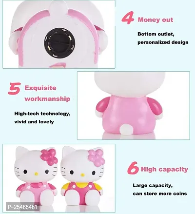 Littelwish Cute Cartoon Character Small Coin Box Piggy Bank Money Saving Bank for Kids(Hello Kitty)-thumb4