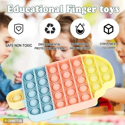 Littelwish Fidget Popping Sounds Toy, BPA Free Silicone, Push Bubbles Toy for Autism Stress Reliever, Sensory Toy Pop It Toy-thumb4