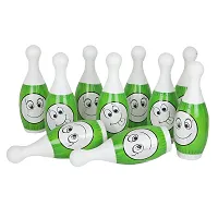Littelwish Bowling Game for Kids 10 Pin 2 Balls Bowling Set for Kids Games Indoor Outdoor Play for Boys Girls-thumb1