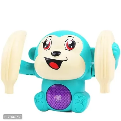 Littelwish Battery Operated Voice Control Monkey Toy with Musical, Dancing, Spinning,Rolling and Sensor Feature for Gifts