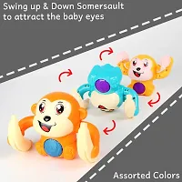 Littelwish Battery Operated Voice Control Monkey Toy with Musical, Dancing, Spinning,Rolling and Sensor Feature for Gifts-thumb1