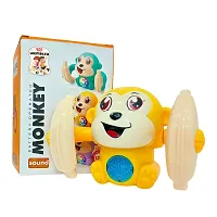 Littelwish Battery Operated Voice Control Monkey Toy with Musical, Dancing, Spinning,Rolling and Sensor Feature for Gifts-thumb2