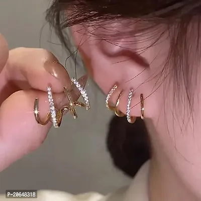 Jewelry Needle Earrings For Girl Wrap Stud Ear For Women Earring Stud Ear s  Hoop Earrings Trendy Minimalist y Ear Wrap Piercing Studs Earrings 