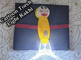 Lookool Set of 2 Rakhi for Kids with Chocolate - Cartoon Light Rakhi - Chocolate Pack for Brother Kids - Raksha Bandhan Gift Combo with Roli Chawal and Chopra-thumb2