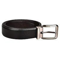 Saugat Traders Men's Reversible Leather Belt (Black, 36)-thumb1