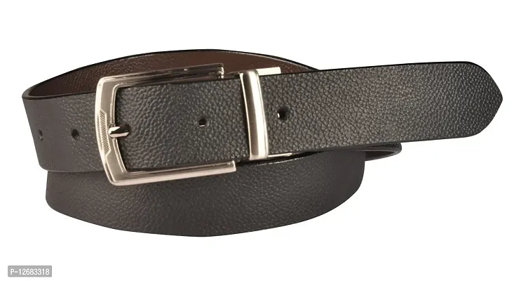 Leather Belt For Men  Boys Reversible Black and Brown