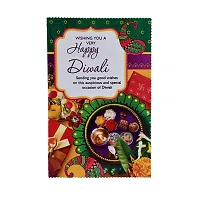 Saugat Traders Diwali Gift Pack - Decorative Shubh Labh with Set of 4 Tealight Candle Holder / Diwali Decoration/Office Decoration with Greeting Card - Corporate Gift for Client - Best Gift for Employees - Family-thumb2