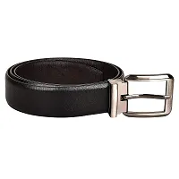 Saugat Traders Men's Reversible Genuine Leather Belt With Buckle (42)-thumb1