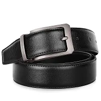 Saugat Traders Men's Black  Brown PU Leather Reversible Belt-thumb1