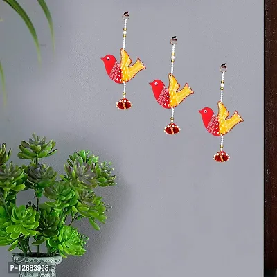 Saugat Traders Birds Hanging for Living Room - Wall Hanging for Home Decoration, Garden, Balcony - Festival Decorative - Handmade Wooden Wall Hanging