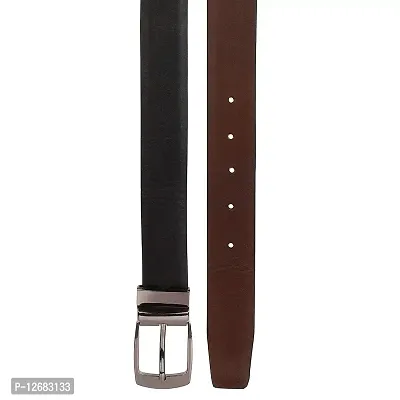 Saugat Traders Men's Reversible Artificial Leather Belt With Turning Buckle (38)-thumb4