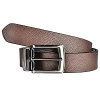 Saugat Traders Men's Leather Belt Formal Reversible Black and Brown - Size 32-thumb1