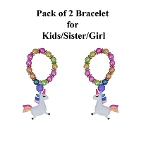 Saugat Traders Unicorn Kids Rakhi with Chocolate -Unicorn Bracelet-Rakhi for Girls Kid-Boys-Pack of 2-thumb2