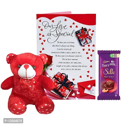 Buy Saugat Traders Chocolate For Valentines day gift for Girlfriend  Boyfriend Gift Set of soft Teddy And Love Greeting card for Birthday Gift-  Anniversary Gift for couple Online In India At Discounted