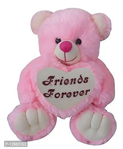 Saugat Traders Friends Forever Teddy Bear - Pink-thumb0