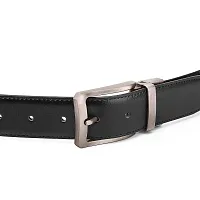 Saugat Traders Men's Black  Brown PU Leather Reversible Belt-thumb4