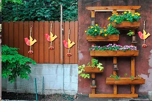 Saugat Traders Birds Hanging for Living Room - Wall Hanging for Home Decoration, Garden, Balcony - Festival Decorative - Handmade Wooden Wall Hanging-thumb4