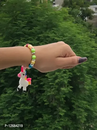 Saugat Traders Unicorn Kids Rakhi with Chocolate -Unicorn Bracelet-Rakhi for Girls Kid-Boys-Pack of 2-thumb2