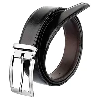 Saugat Traders Men's Reversible Artificial Leather Belt With Turning Buckle (34)-thumb1