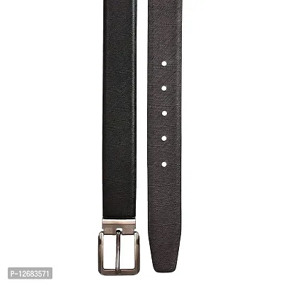 Saugat Traders Men's Reversible Leather Belt (Black, 36)-thumb4