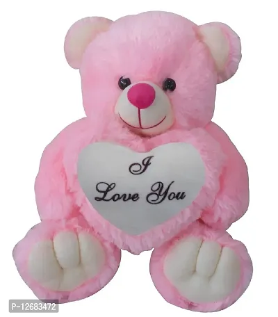 Saugat Traders Love Gifts For Girlfriend I Love You Teddy Bear With Heart (Pink)