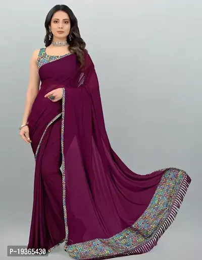 Stylish Malai Silk Saree with Blouse piece For Women