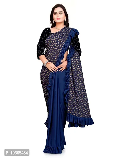 Stylish Malai Silk Saree with Blouse piece For Women