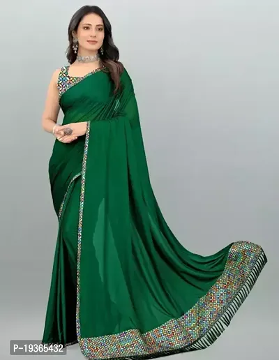 Stylish Malai Silk Saree with Blouse piece For Women