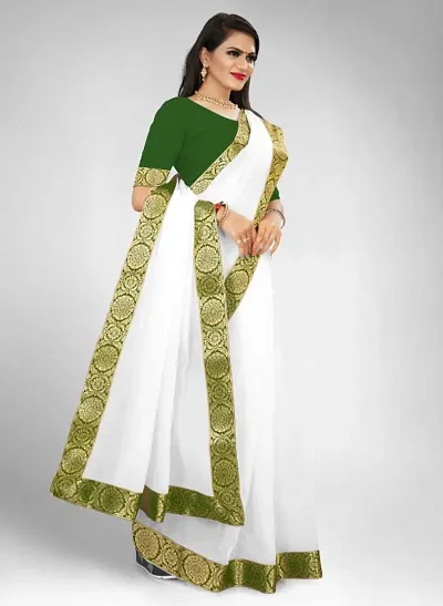 Must Have Chanderi Cotton Saree with Blouse piece 