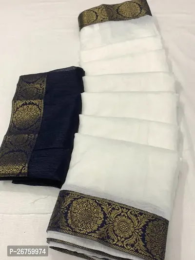 Classic Chanderi Cotton Saree with Blouse Piece