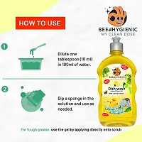 Bee Hygienic Dishwash Liquid Gel 500ml-thumb2