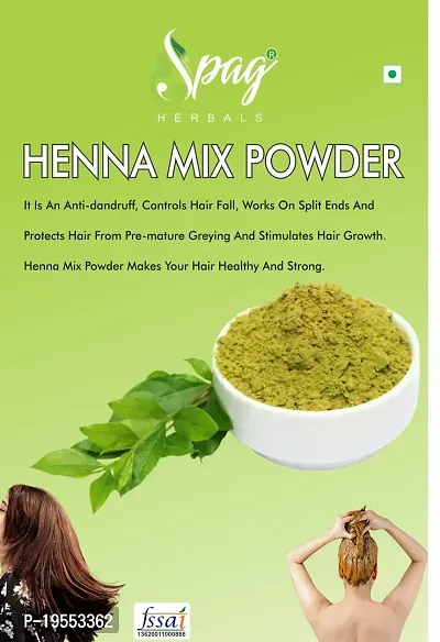 Spag Herbals Premium Organic Indigo, Henna, Henna Mix, Mint Leaves, Reetha and Shikakai Powder For Hair Care - 300gms (50g x 6)-thumb2