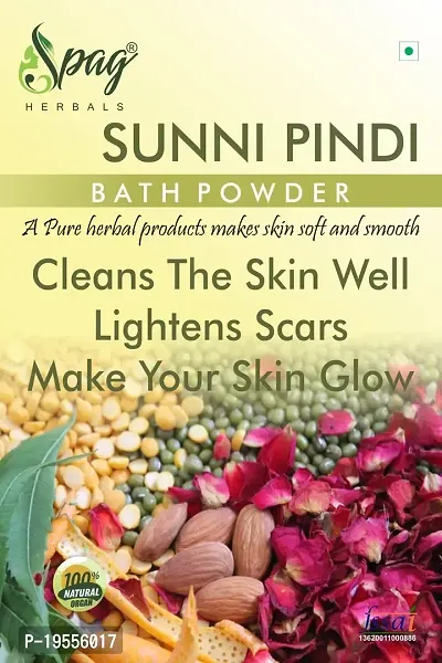 SPAG HERBALS natural sunnipindi bath nalugu pindi tan removal scrub skin face powder 250G-thumb4