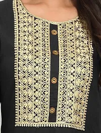 belfry Ethnic Ware Women's Printed Cotton 3/4 Sleev Straight Kurta Color:- (Offwhite) (B-Kurti-$Parent)-thumb3