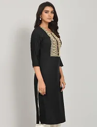 belfry Ethnic Ware Women's Printed Cotton 3/4 Sleev Straight Kurta Color:- (Offwhite) (B-Kurti-$Parent)-thumb1