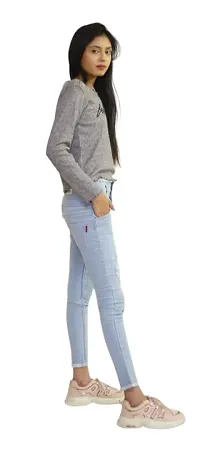 Denim Full Length High Rise Women Skinny Jeans for Woman-thumb1
