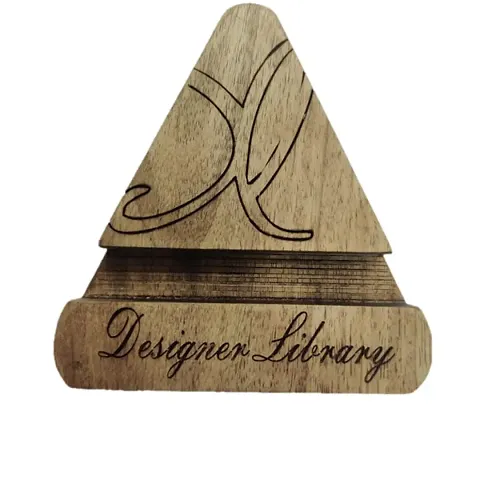 DESIGNER LIBRARY - Name customized Wooden Mobile Stand