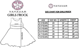 YAYAVAR Girl's Knee Length Fit  Flare Frock Dress-thumb4