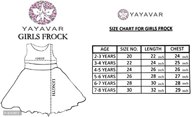 YAYAVAR Girl's Knee Length Fit  Flare Frock Dress-thumb5