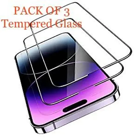 iphone 14 plus/13 pro max Tempered glass,Gorilla glass(PACK OF 3)
