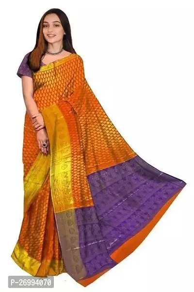 Stylish Women Banarasi Silk Saree with Blouse piece